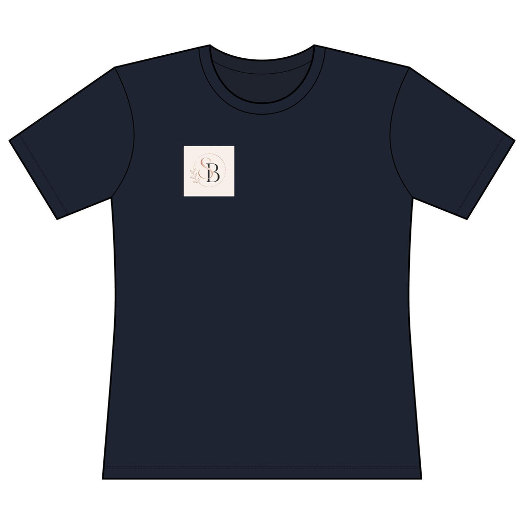 Minimal Monogram B Chest Logo T-Shirt | Initial B Graphic Tee