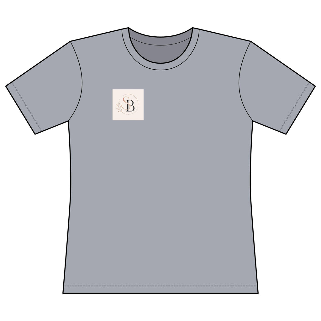Minimal Monogram B Chest Logo T-Shirt | Initial B Graphic Tee