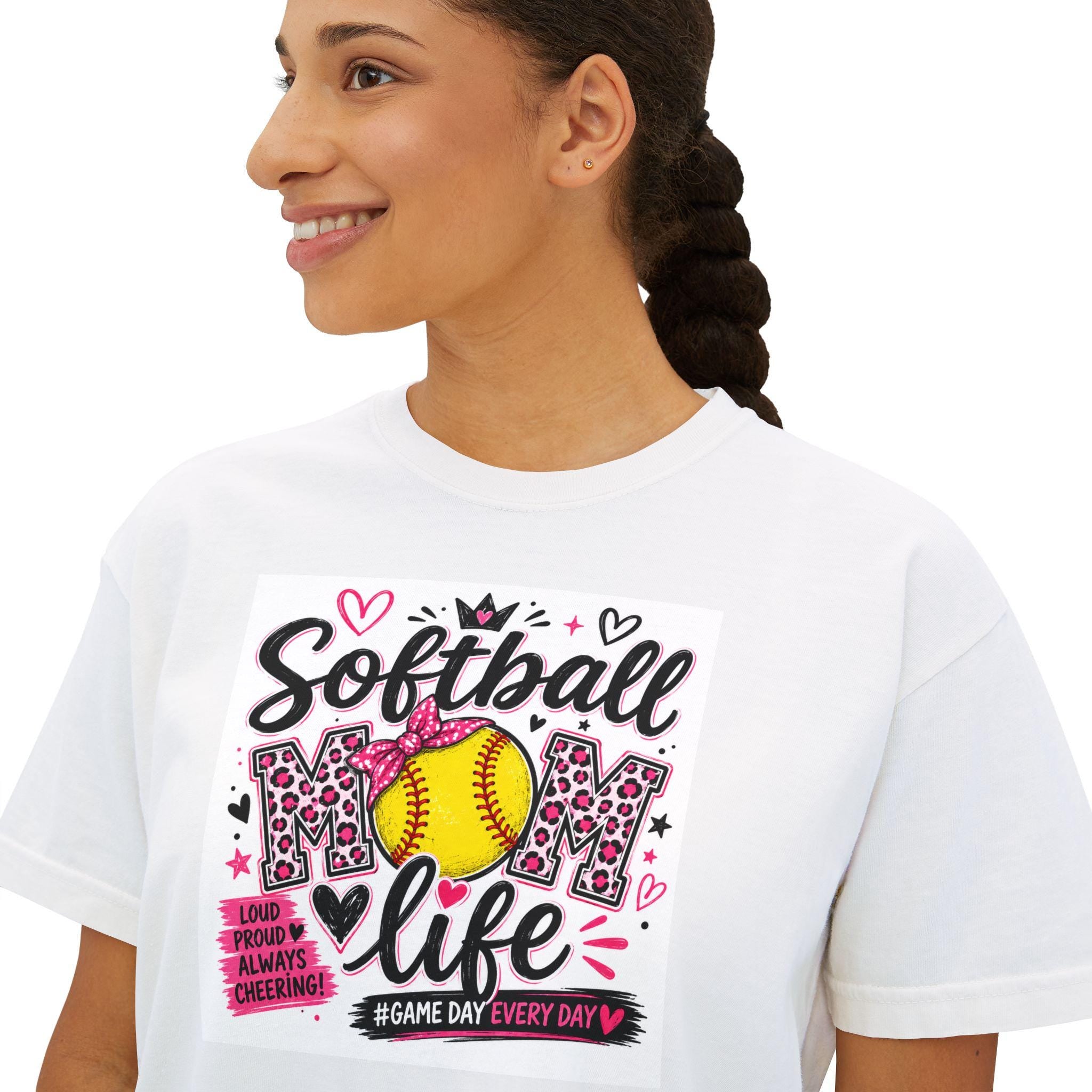 Softball Mom Life T-Shirt | Softball Graphic Tee, Mom Shirt